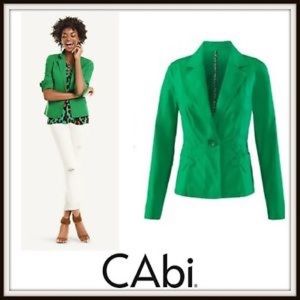 Cabi green blazer with 1 button closure.Size small